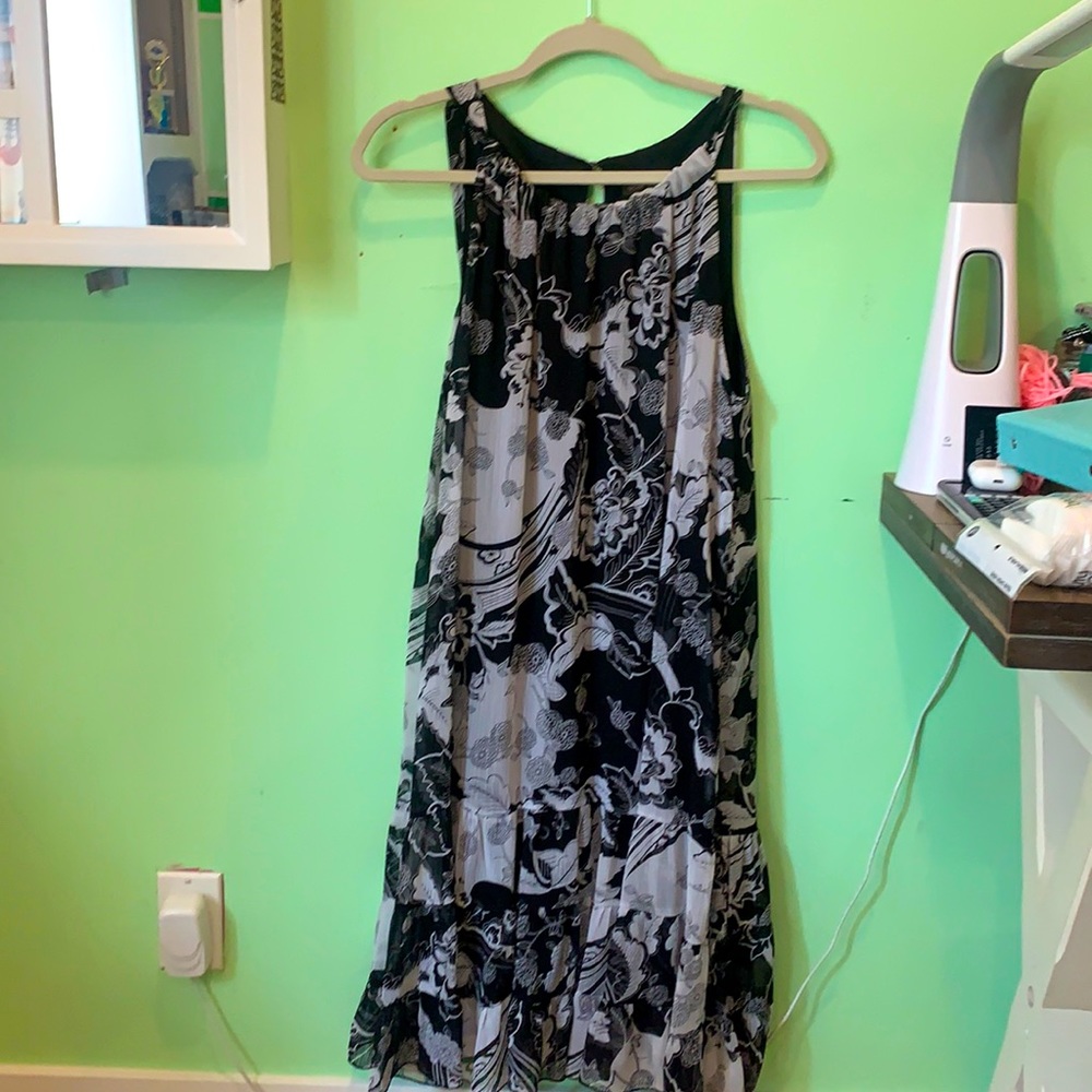 Voir Voir Black and White Dress